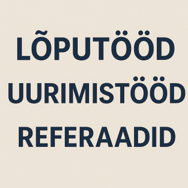 Ma Kirjutan Hei! Pakun abi l&otilde;put&ouml;&ouml;de ja teiste koolit&ouml;&ouml;de kirjutamisel. Olen aidanud &uuml;le 50 inimesel nende bakalaureuset&ouml;&ouml;ga ning kirjutanud koos klientidega k&uuml;mneid esseesid ja uurimust&ouml;id.