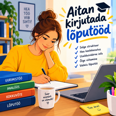 Ma kirjutan l&otilde;put&ouml;id
